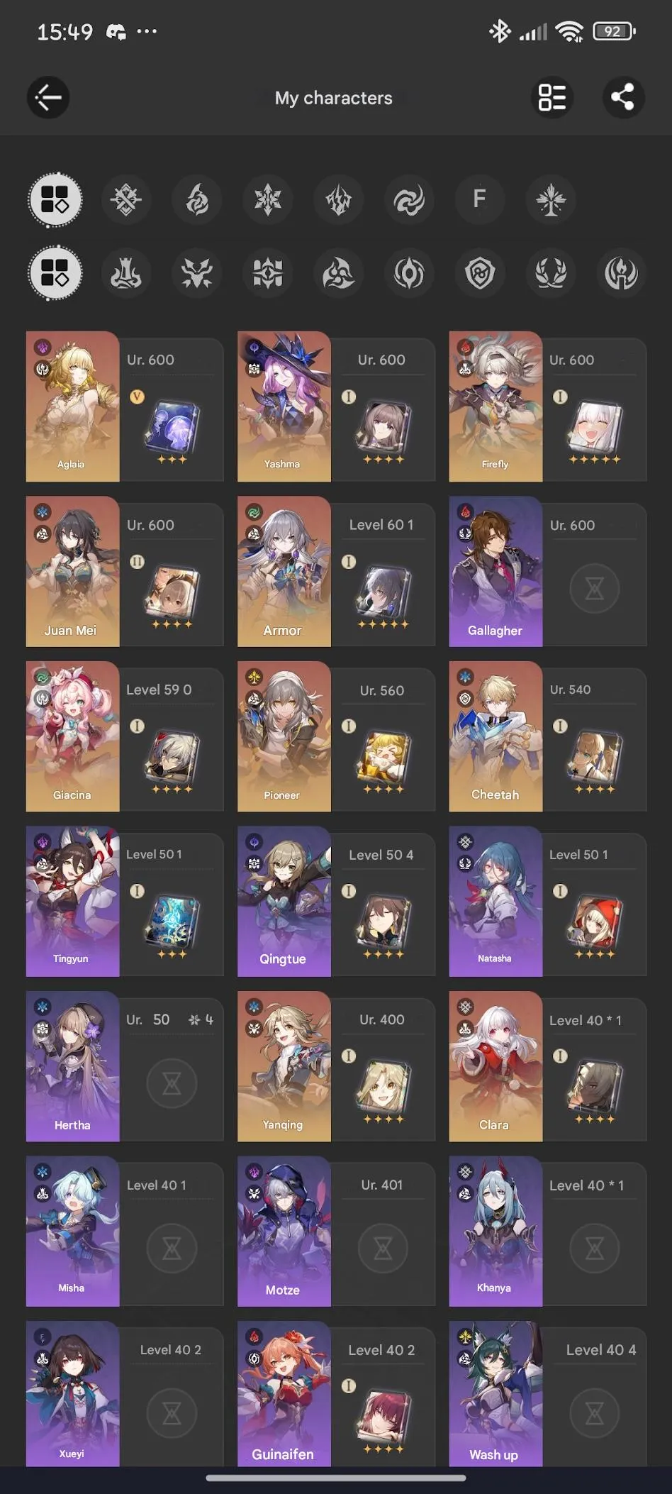 GI1160 Skirk, Furina, Xiao, Shen He, Arlecchino Multi Account + Strong HSR Roster 